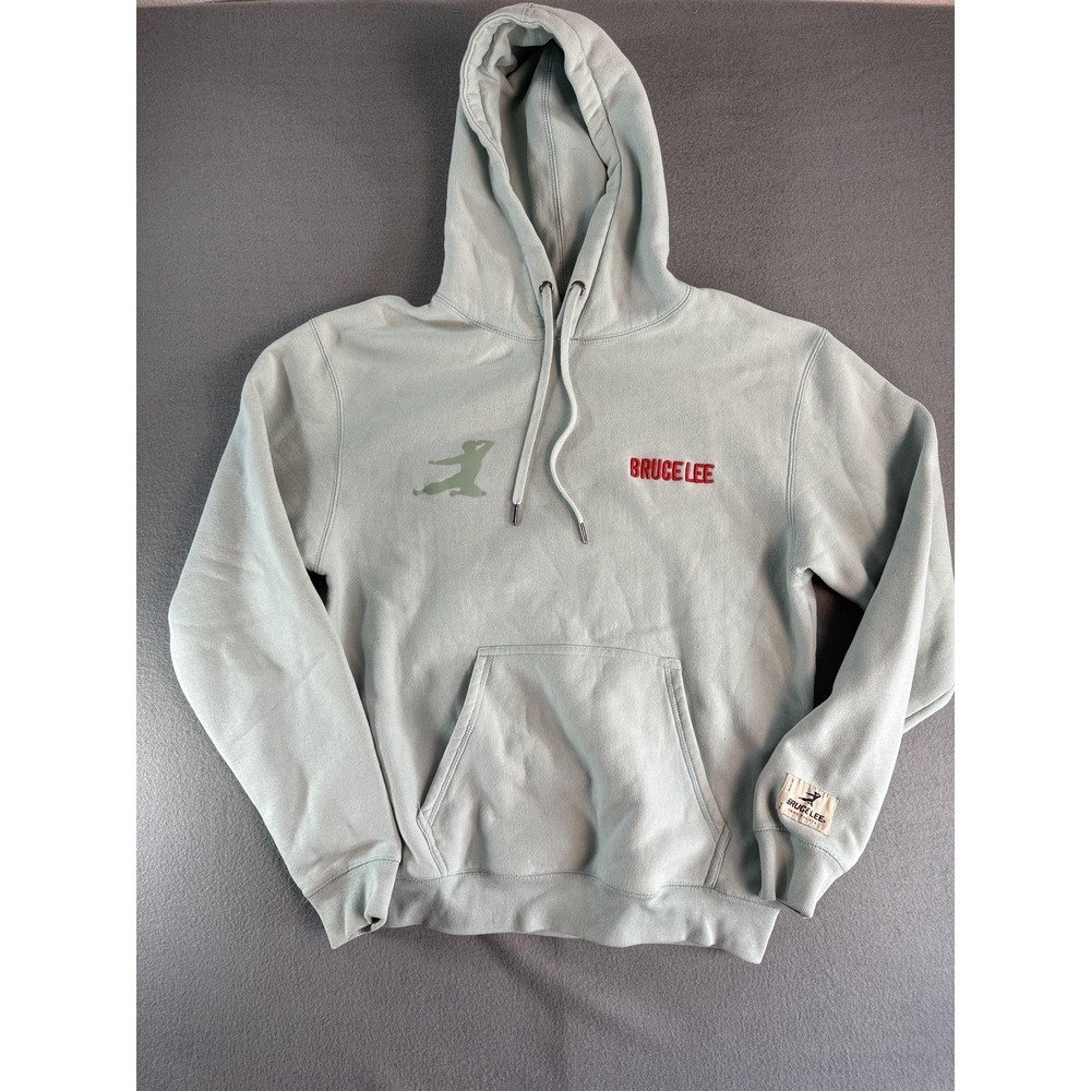 Bruce Lee Hoodie Mens Large Green Legend Graphic Fleece‎ Pullover Shoe Palace